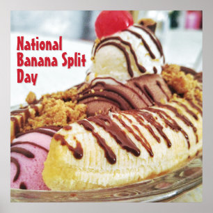National Banana Split Day Poster