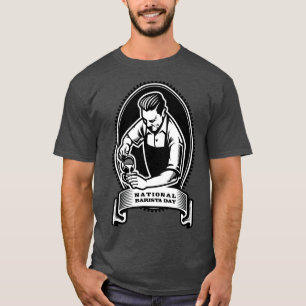 National Barista Day Light Background T-Shirt