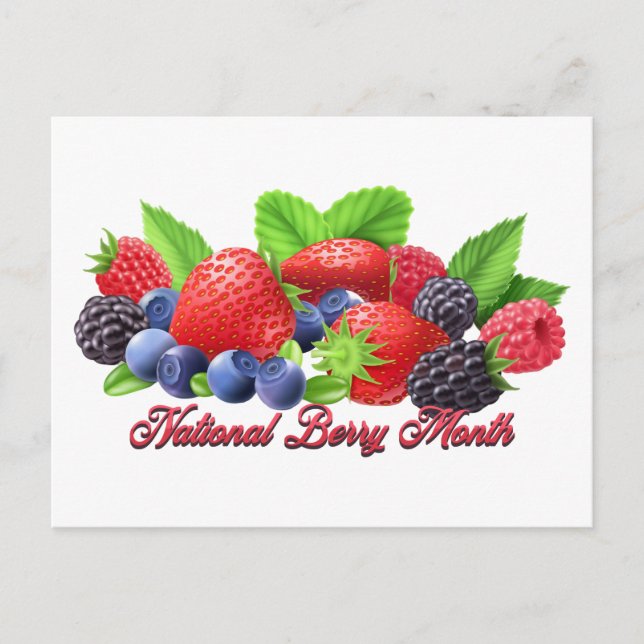 National Berry Month Postcard (Front)