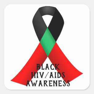 National Black HIV/AIDS Awareness Day Square Sticker