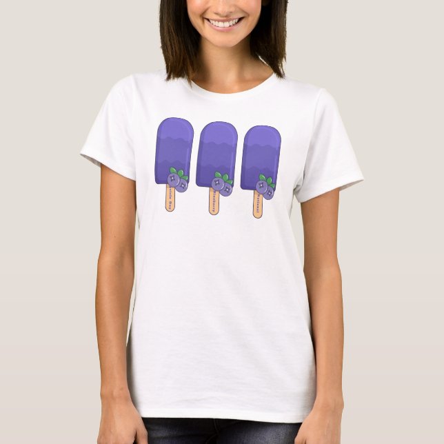 National Blueberry Popsicle Day T-Shirt (Front)