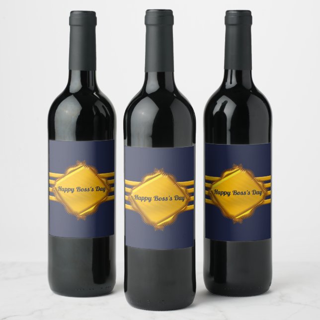 National Boss Day Wine Label (Bottles)