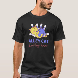 National Bowling Day Alley Cat Bowling Team Cute B T-Shirt