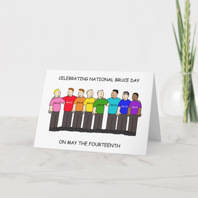 National Bruce Day May 14th Card (Front)