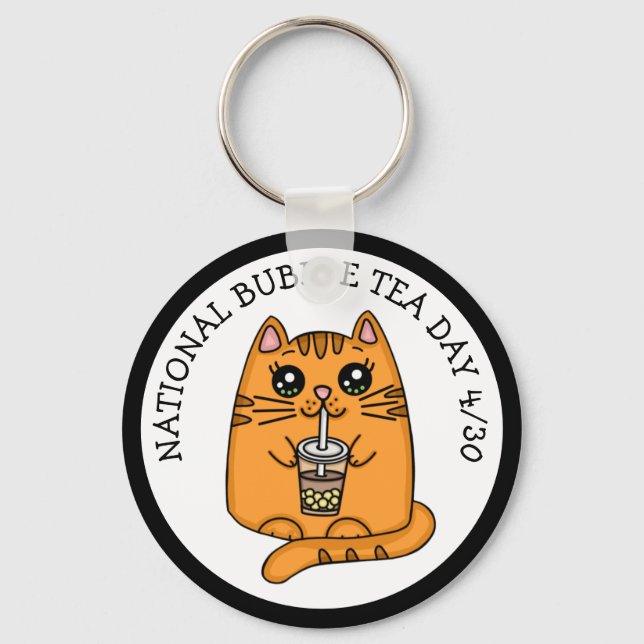 National Bubble Tea Day - April 30     Key Ring (Front)