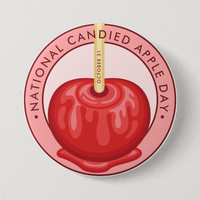 National Candied Apple Day 7.5 Cm Round Badge (Front)