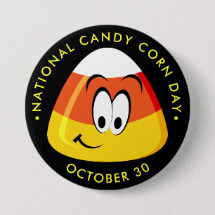 National Candy Corn Day, kawaii candy 7.5 Cm Round Badge