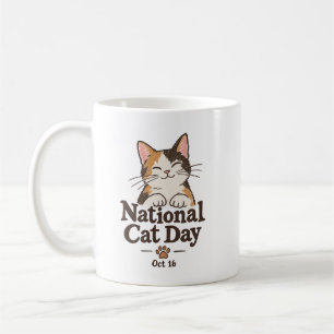 National Cat Day Mug October 16 Cat Lover Gift