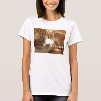 National Cat Day Tee Shirt October 29