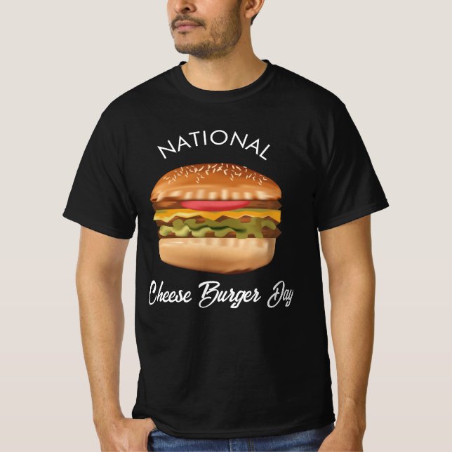 National Cheese Burger Day Shirt (Front)