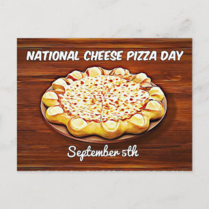 National Cheese Pizza Day Food Holidays Postcard