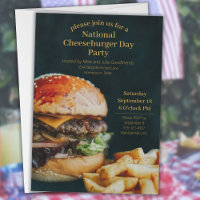 National Cheeseburger Day Party 