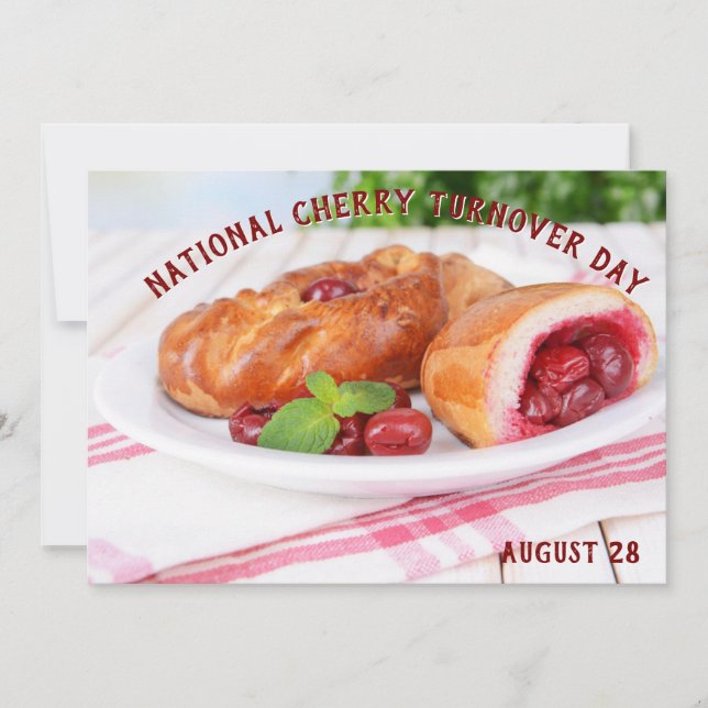 National Cherry Turnover Day Invitation (Front)