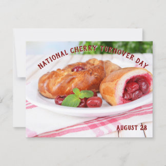 National Cherry Turnover Day Postcard