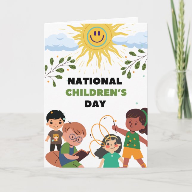 National Children’s Day Playful Spirit Card (Front)