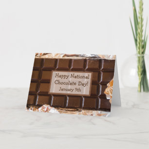 National Chocolate Day February 9th Card