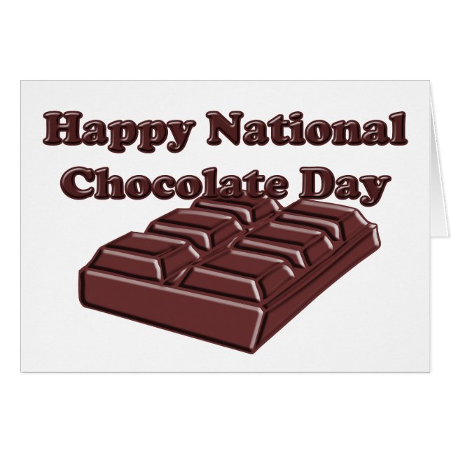 National Chocolate Day Greeting (Front Horizontal)