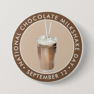 National Chocolate Milkshake Day 7.5 Cm Round Badge
