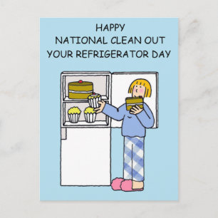 National Clean Out Your Refrigerator Day November Postcard