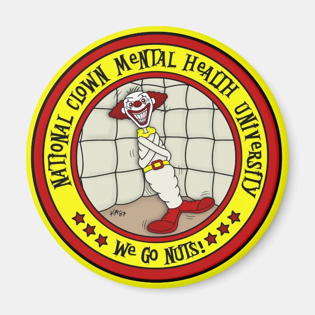 National Clown Mental Health University Magnet (Front)