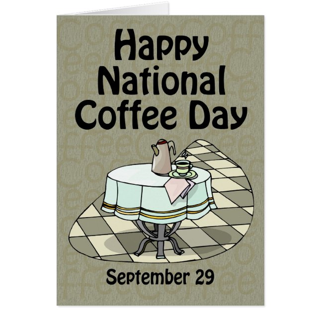 National Coffee Day September 29 (Front)