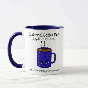 National Coffee Day September 29   Funny Holiday Mug
