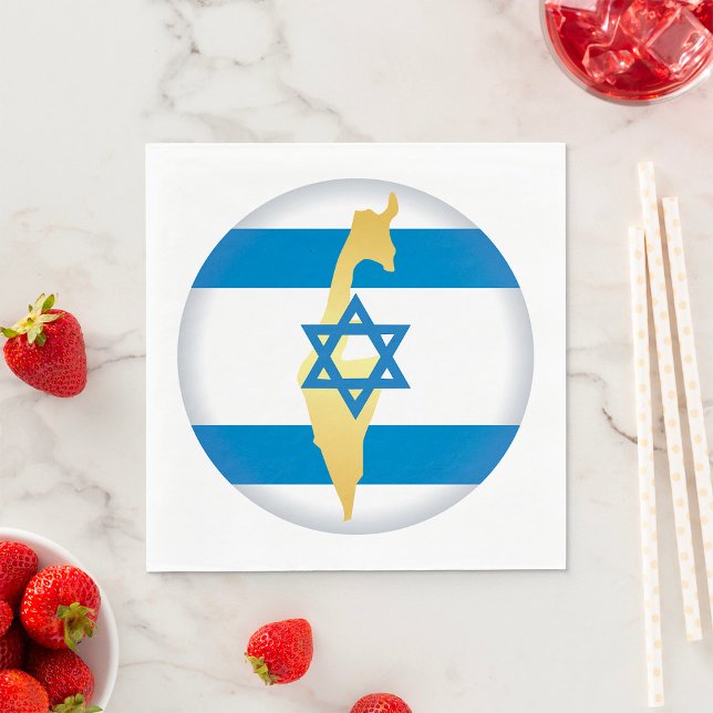 National Colours Of Israel Napkin (Creator Uploaded)