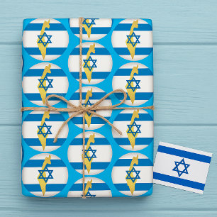 National Colours Of Israel Wrapping Paper
