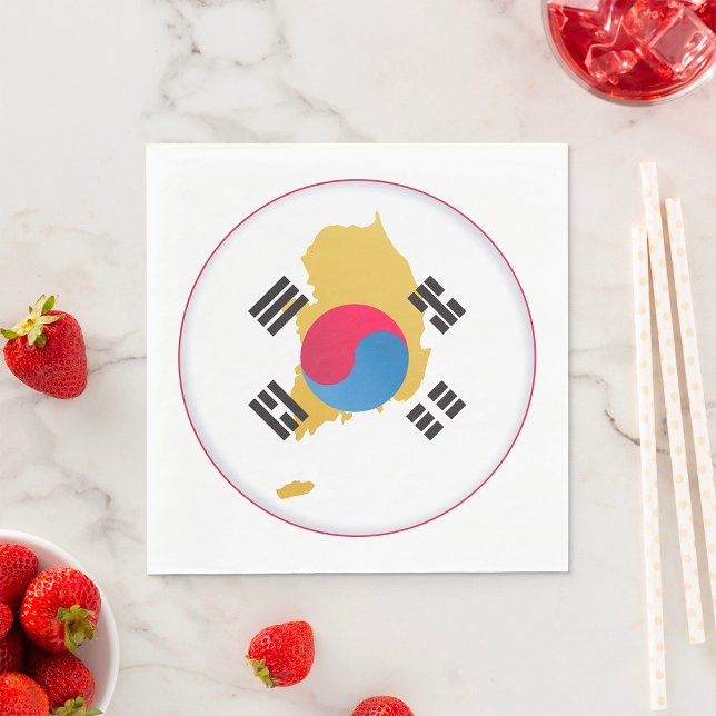 National Colours Of South Korea Napkin (Creator Uploaded)