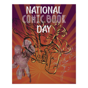 National Comic Book Day Sign Poster