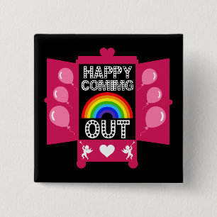 National Coming Out Day 15 Cm Square Badge