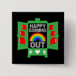 National Coming Out Day 15 Cm Square Badge