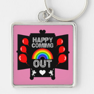 National Coming Out Day Key Ring
