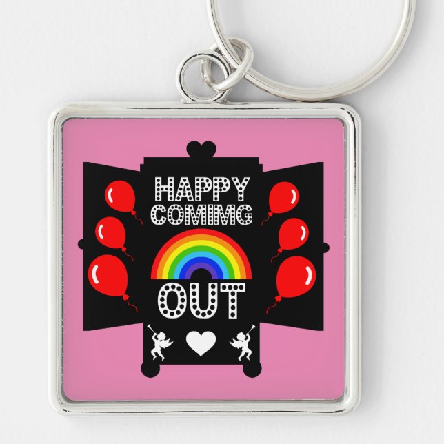 National Coming Out Day Key Ring (Front)