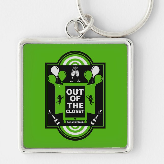 National Coming Out Day NCOD Key Ring (Front)
