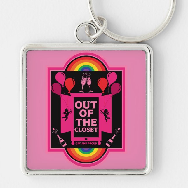 National Coming Out Day NCOD Key Ring (Front)