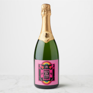 National Coming Out Day NCOD Sparkling Wine Label