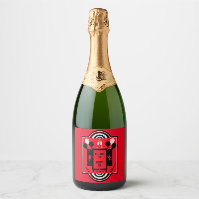 National Coming Out Day NCOD Sparkling Wine Label (Front)