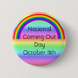 National Coming Out Day October 11th 6 Cm Round Badge