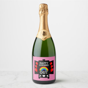 National Coming Out Day Sparkling Wine Label