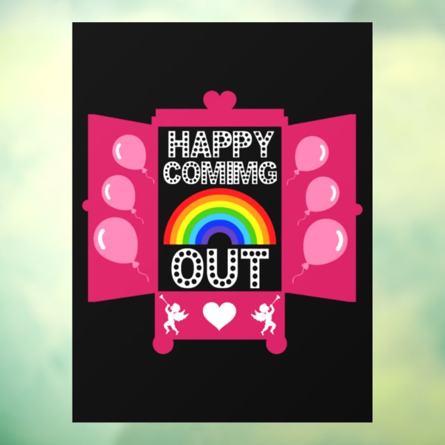 National Coming Out Day Window Cling (Sheet 3)