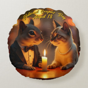 National Couples Day Throw Pillow
