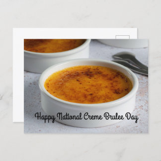 National Creme Brulee Day Postcard