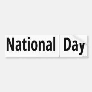 National Cut Along The Dotted Line Day Bumper Sticker