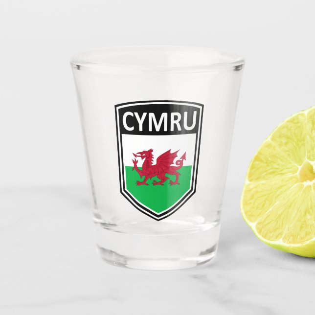 National - Cymru Shot Glass (Front)