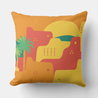 National Day 92 of Saudi Arabia 09 Throw Pillow