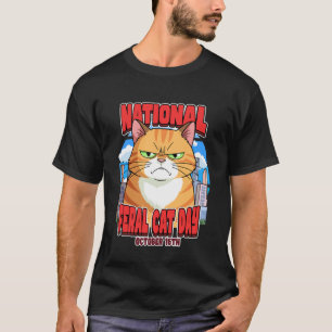 National Day October 16th Celebrate Feral Cat T-Shirt