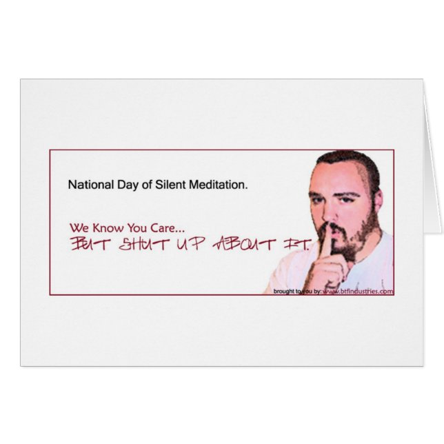 National Day of Silent Meditation Reminder (NDSM3) (Front Horizontal)