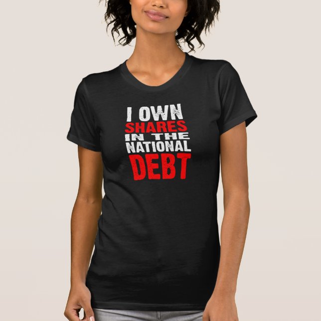 National Debt (dark) - Customised T-Shirt (Front)
