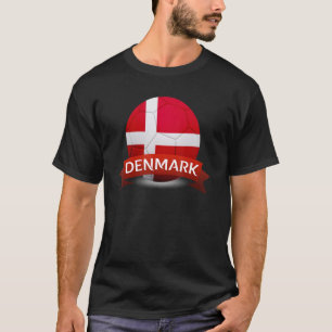 National Denmark Flag Danish Football Fan Soccer T T-Shirt